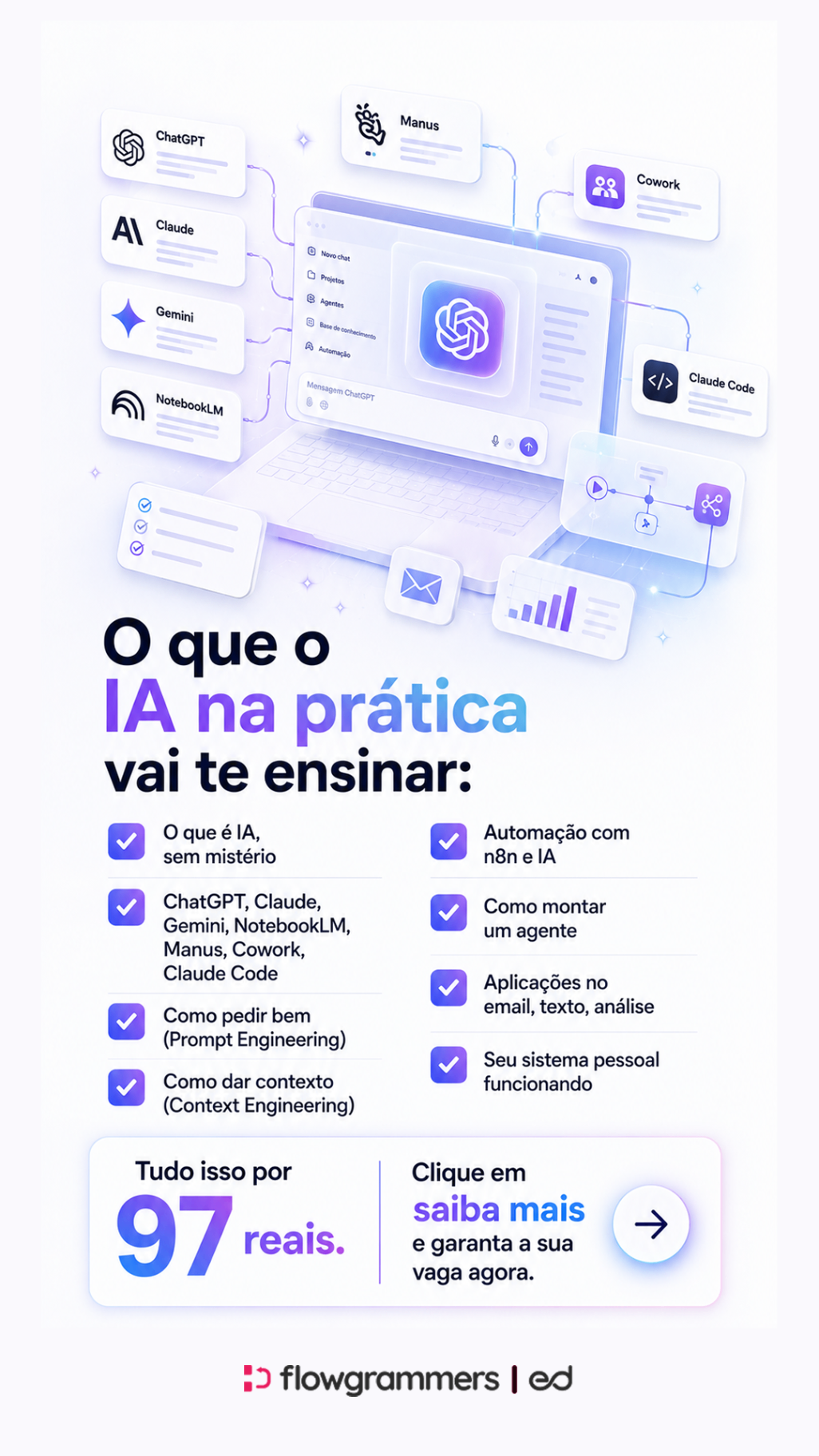 Exemplo de peça do curso mostrando o que será ensinado